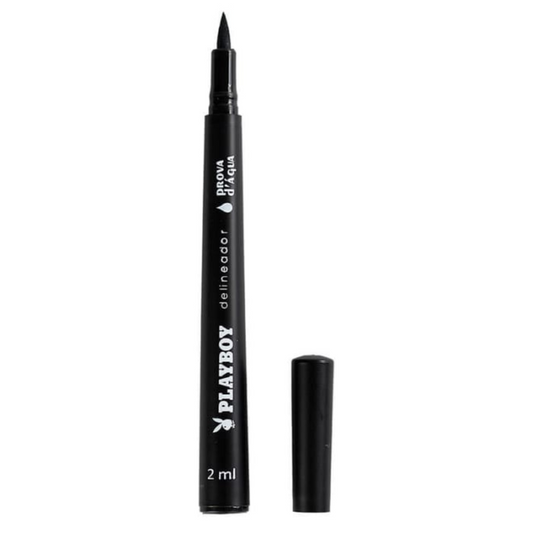 Caneta Delineadora à Prova D'água - 83 - Playboy  Proporciona traços maravilhosos e o melhor de tudo, super fácil de ser aplicado, com pigmentos black e à prova d'água, o produto seca rapidamente e não transfere, além de ser super duradouro.